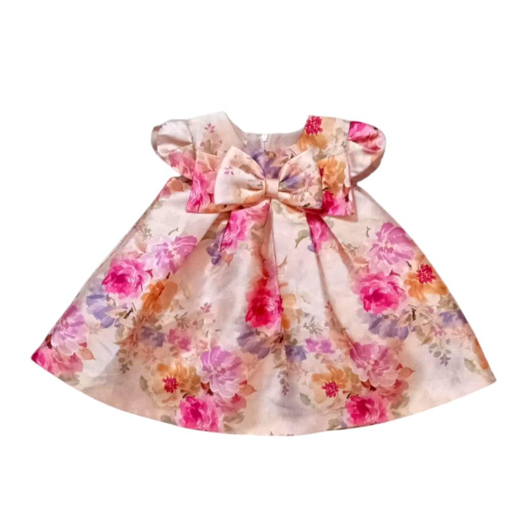 Floral Party Dress-Pink