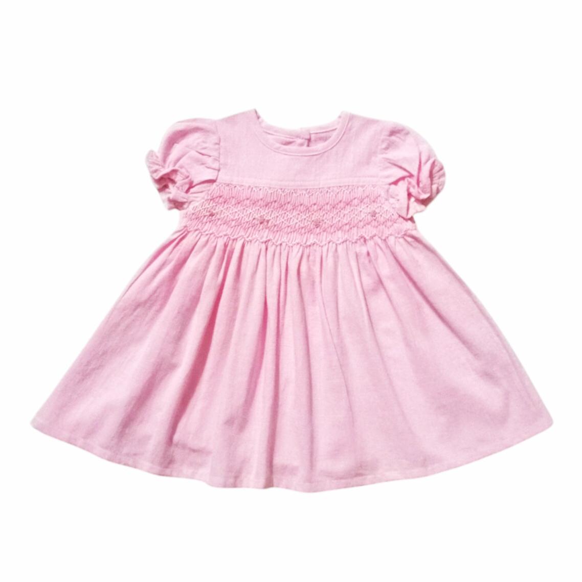 Smocked Dress - Pink