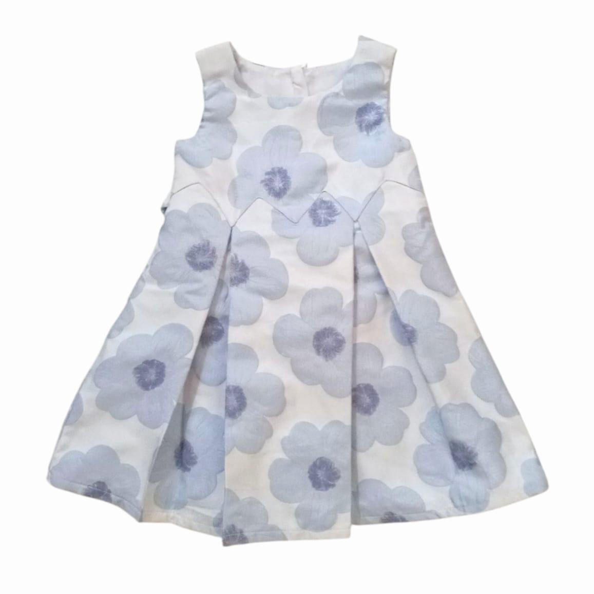 Floral Party Dress - Blue