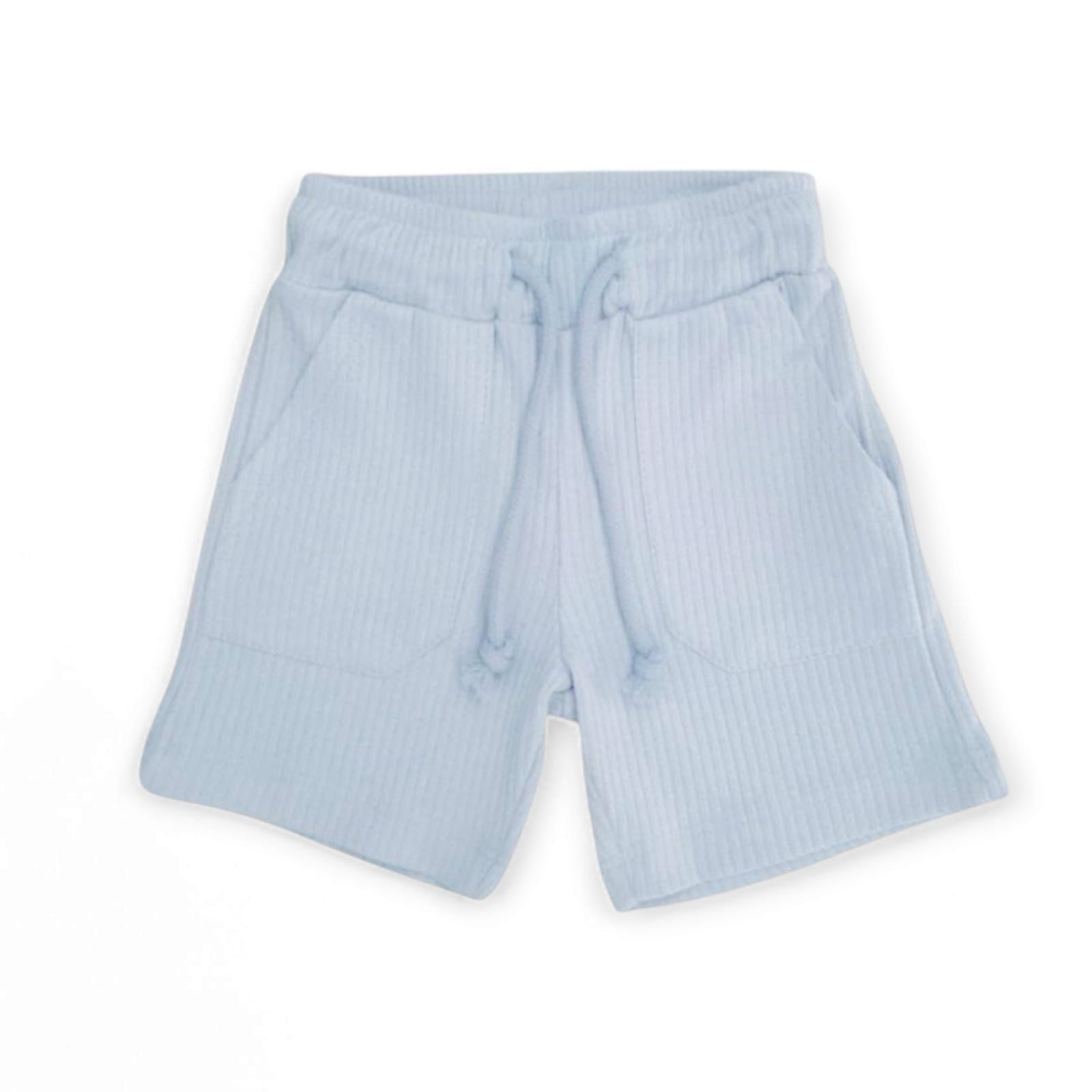 Rib Short - Light Blue