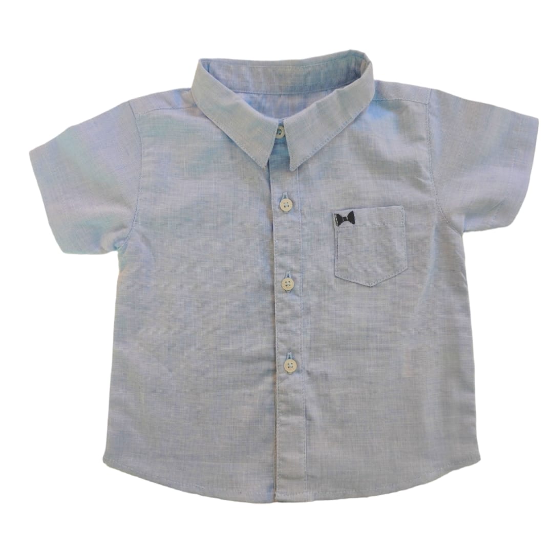 HF Logo Embroidered Shirt - Blue