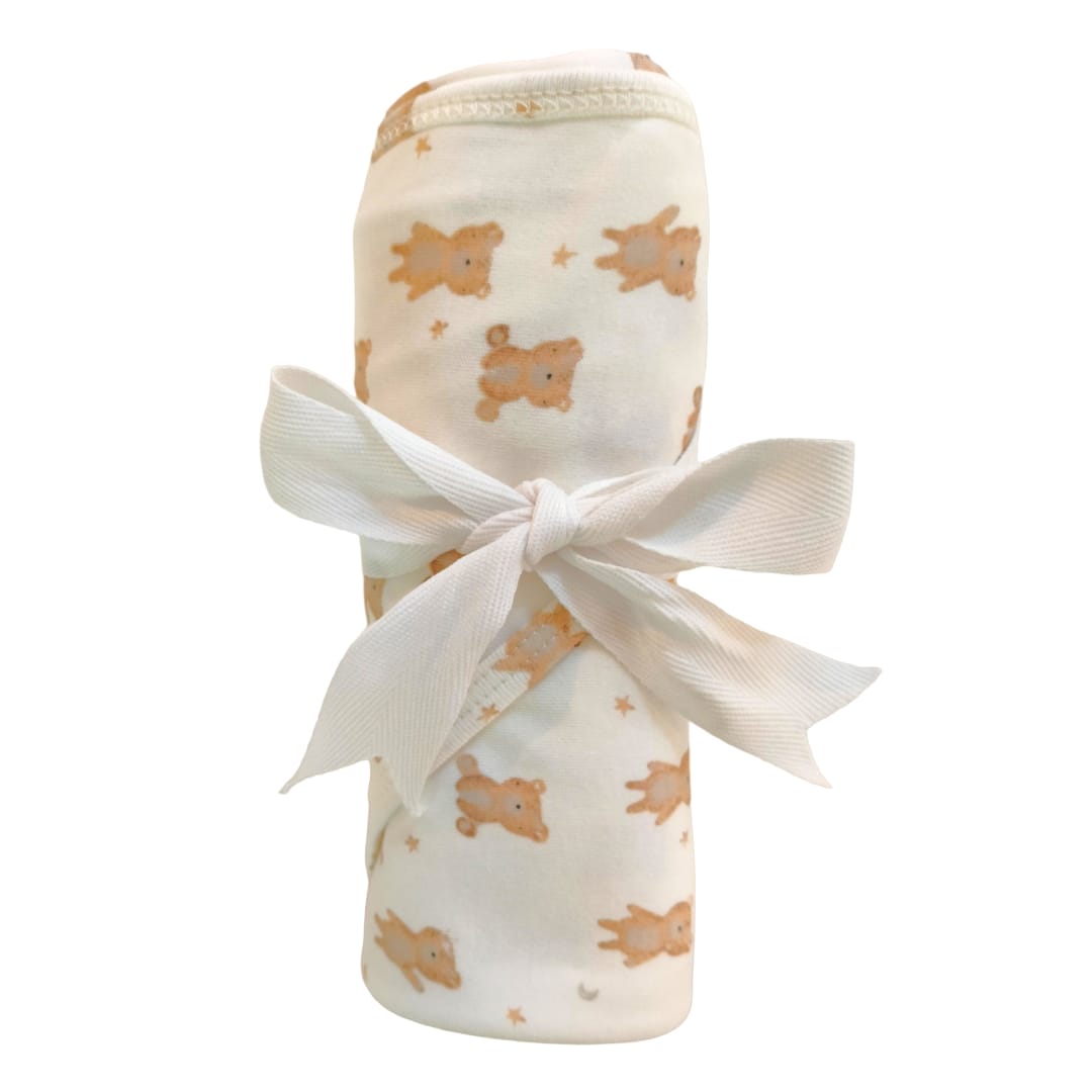 Hooded Blanket - Yellow Bear Theme