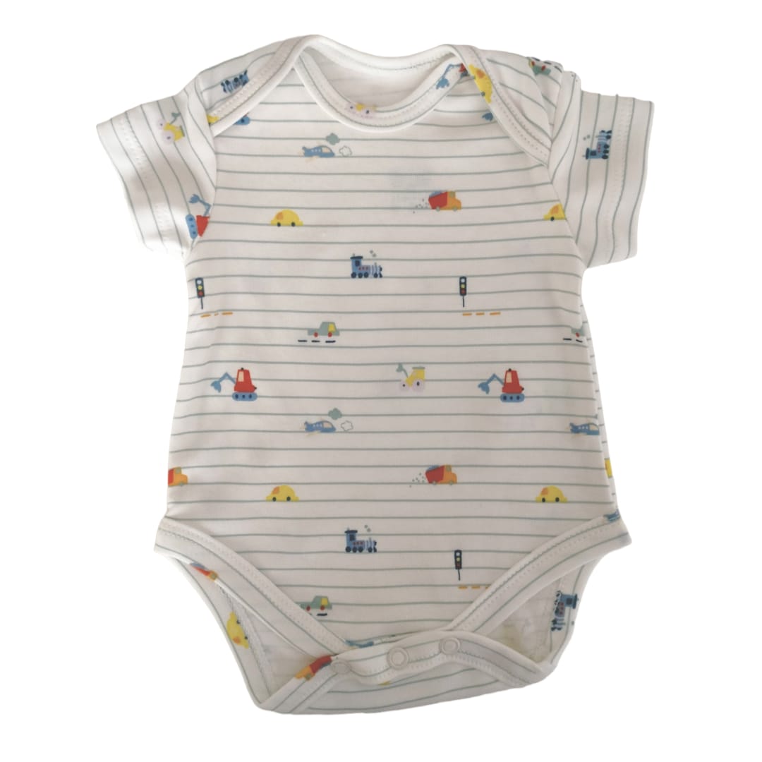 Baby Bodysuit - Vehicle Printed