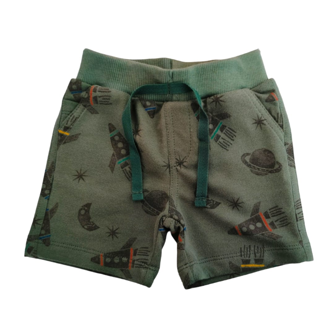 Boy's Rib Short - Olive Green