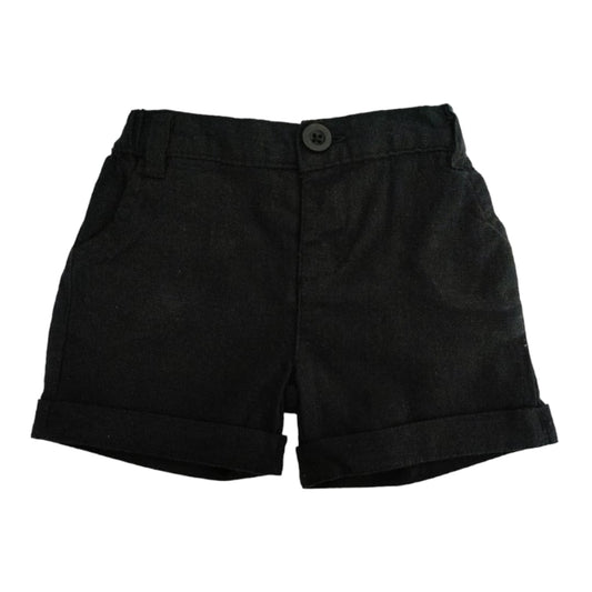 Boy's Linen Short - Black