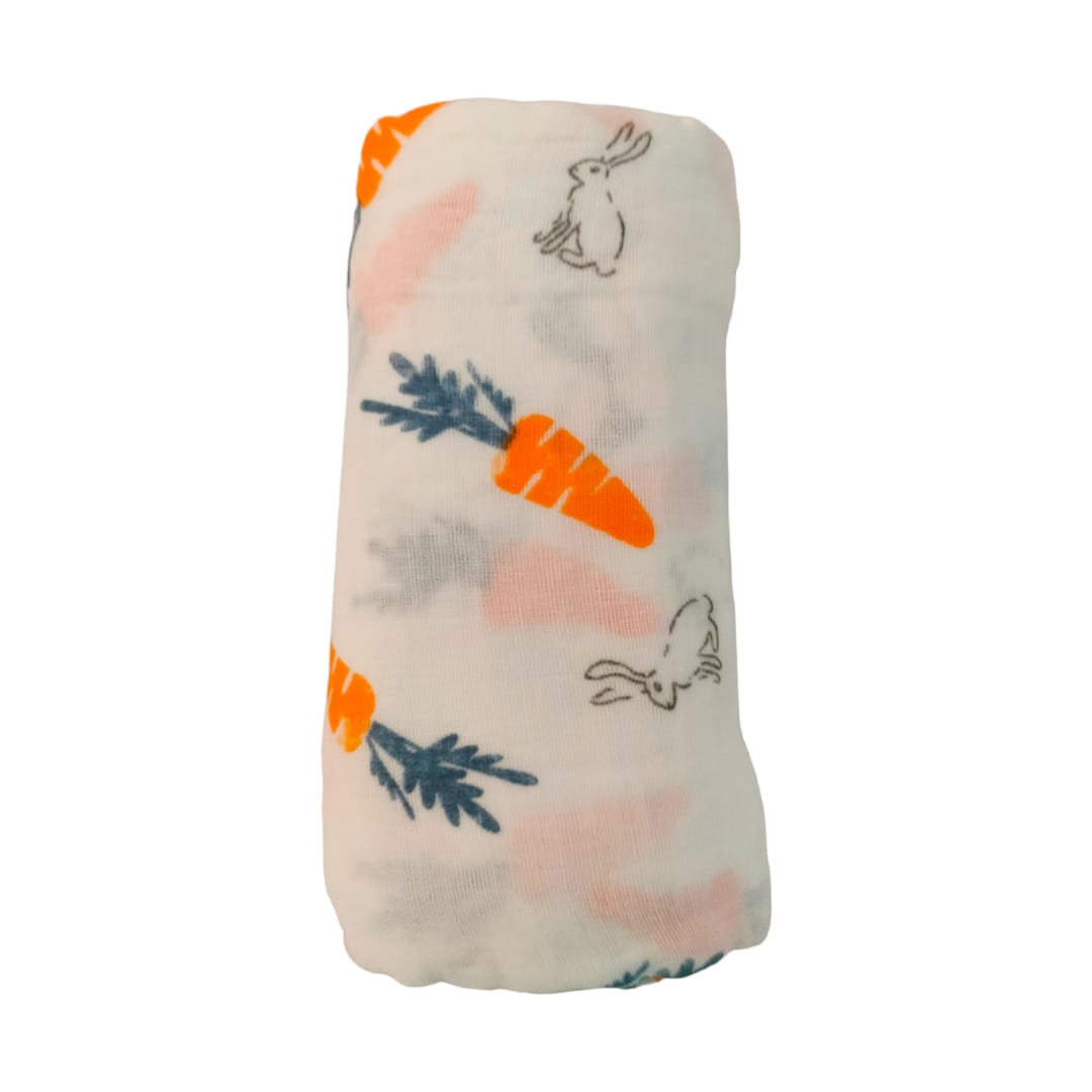 Muslin Blanket - Bunny Printed
