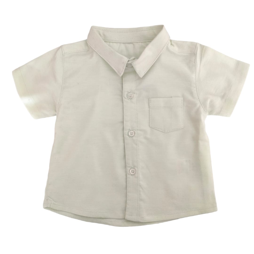Boy's Collar Shirt - Mint Green