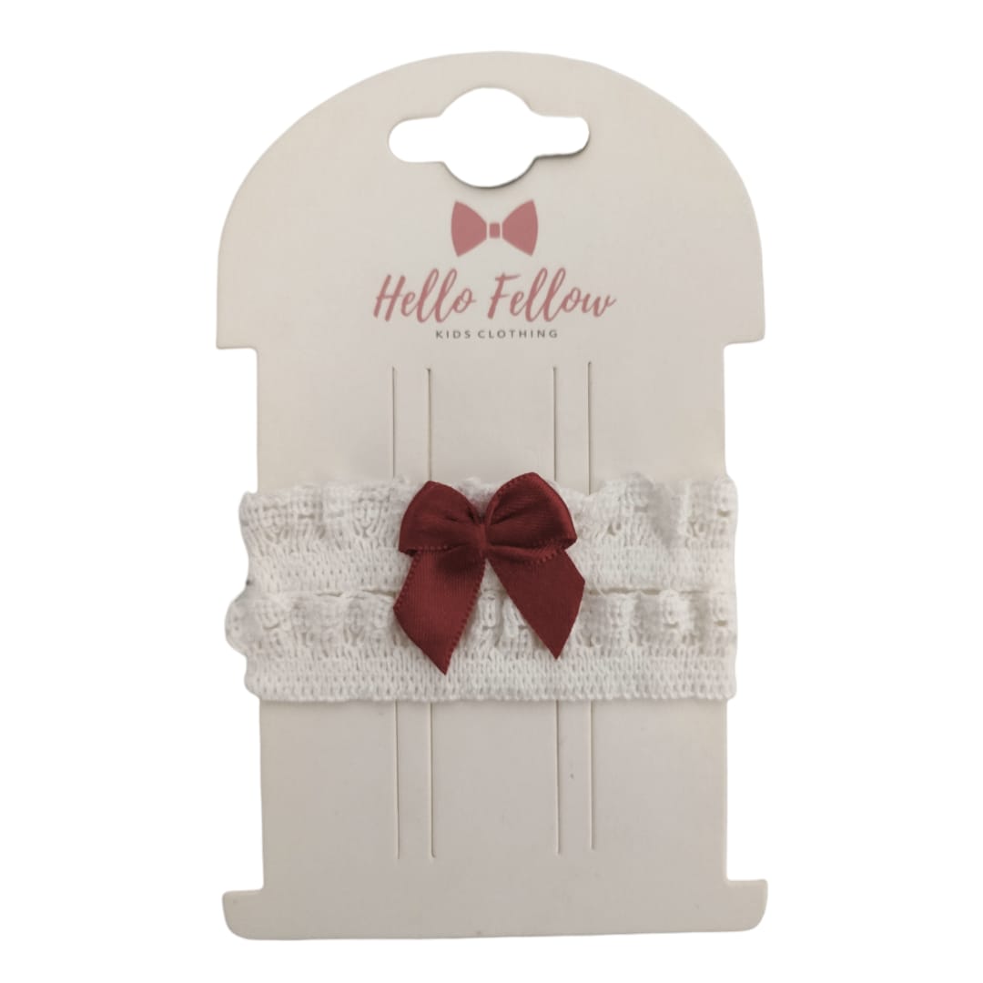 Girl's Hair Band - Red Bow