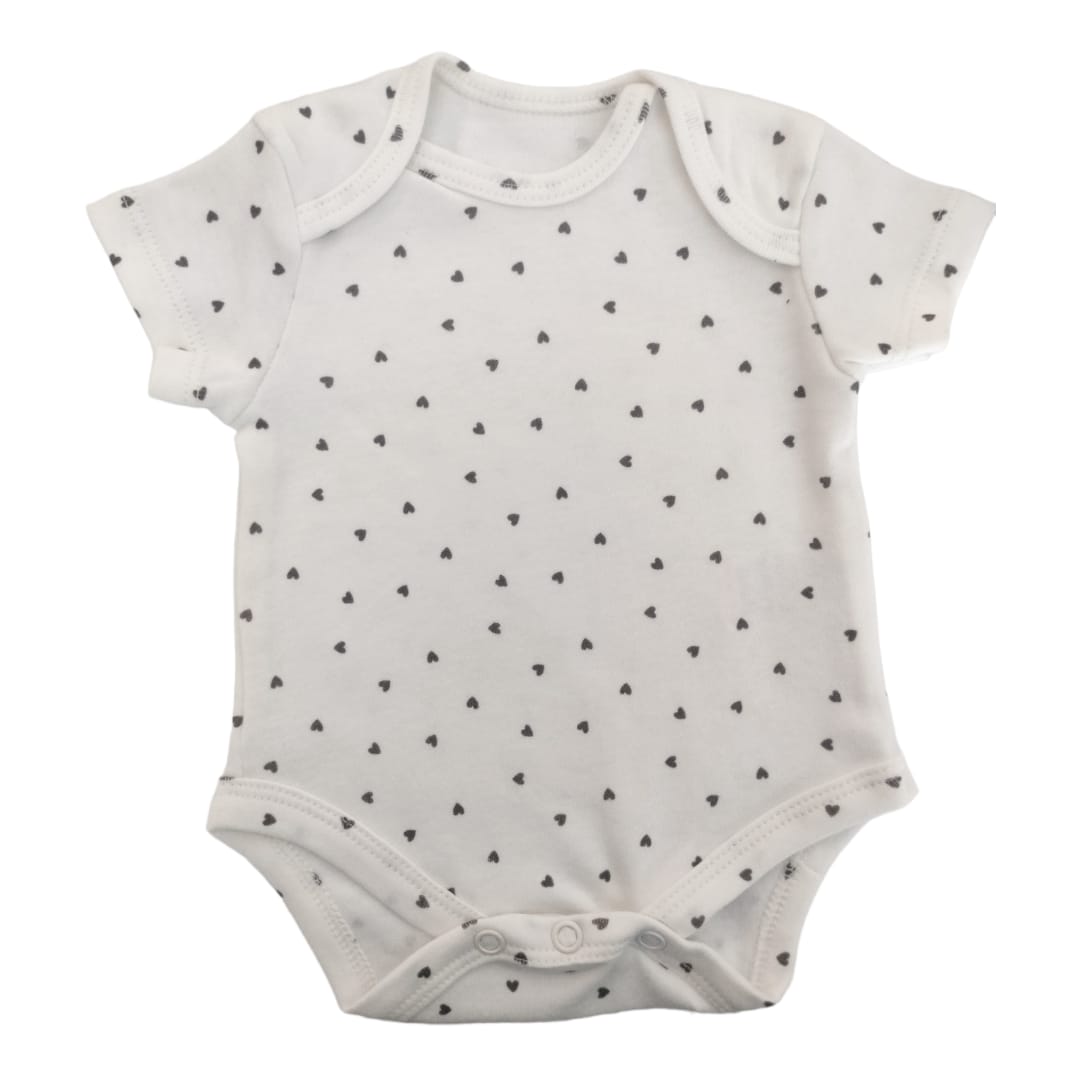 Baby Body Suit - Heart Printed
