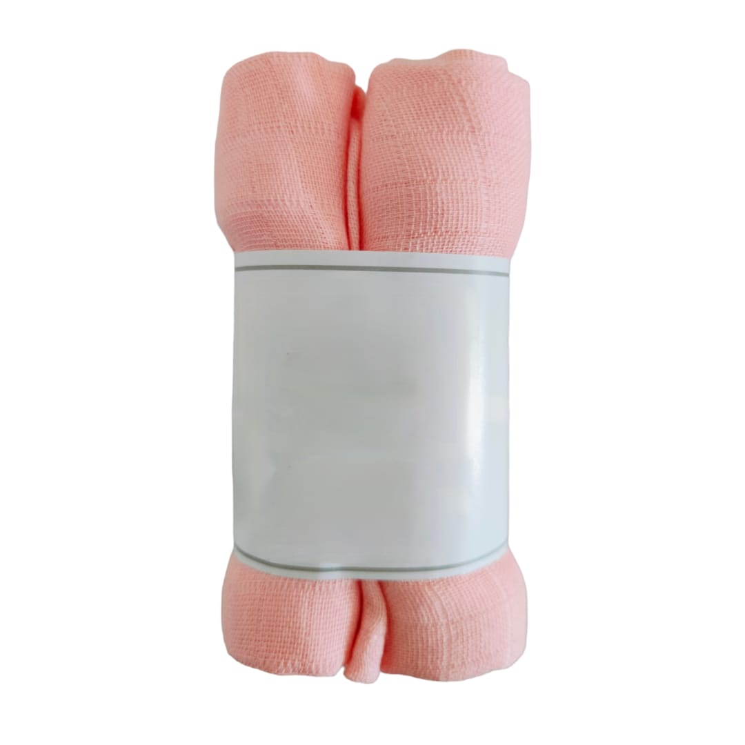Baby Wash Cloth Pack - Peach