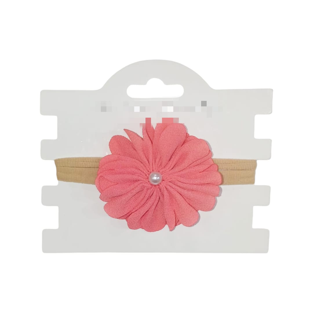 Girl's Hair Band - Red Flowery