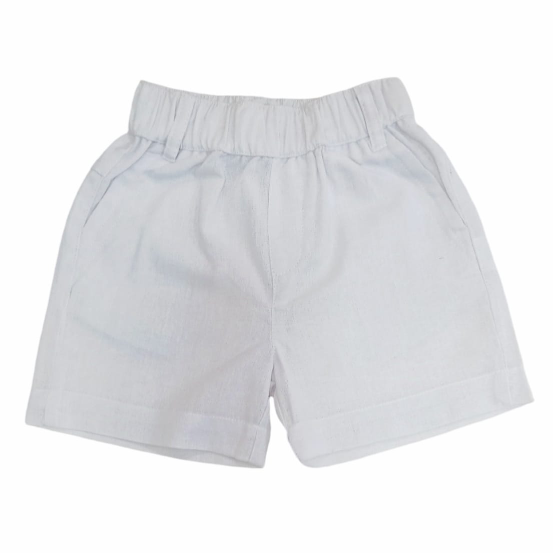 Boy's Linen Short - White