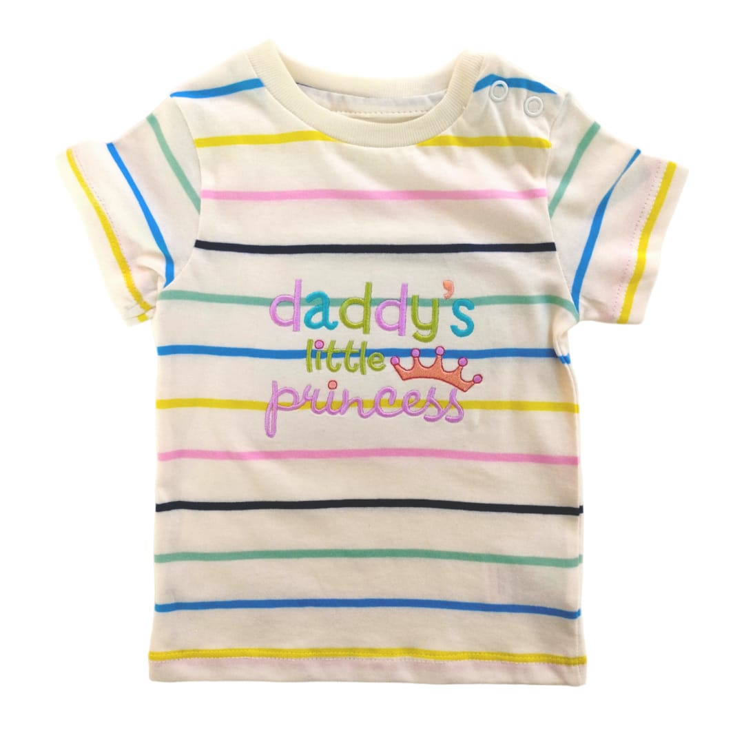 Daddy's Little Princess T shirt - Color Stripe