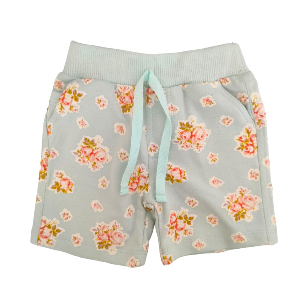 Baby Girl's Rib Short - Floral