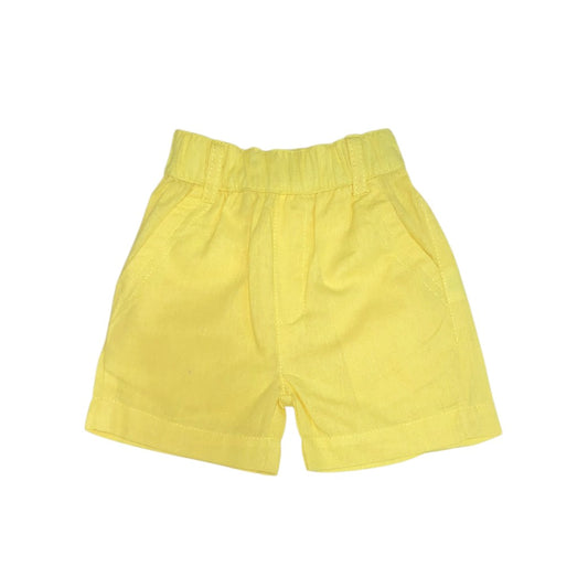 Pocketing Linen Short - Yellow