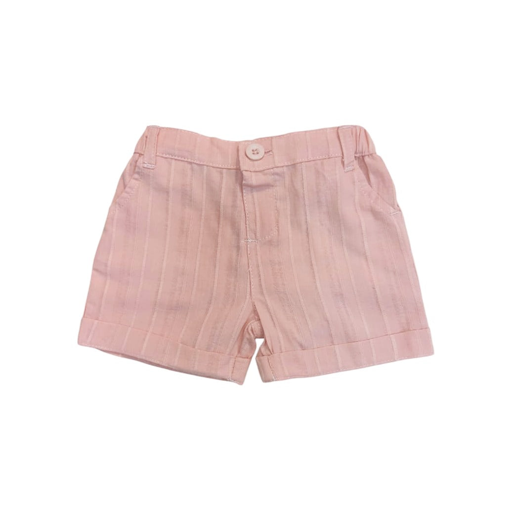Salmon Pink Stripe Short