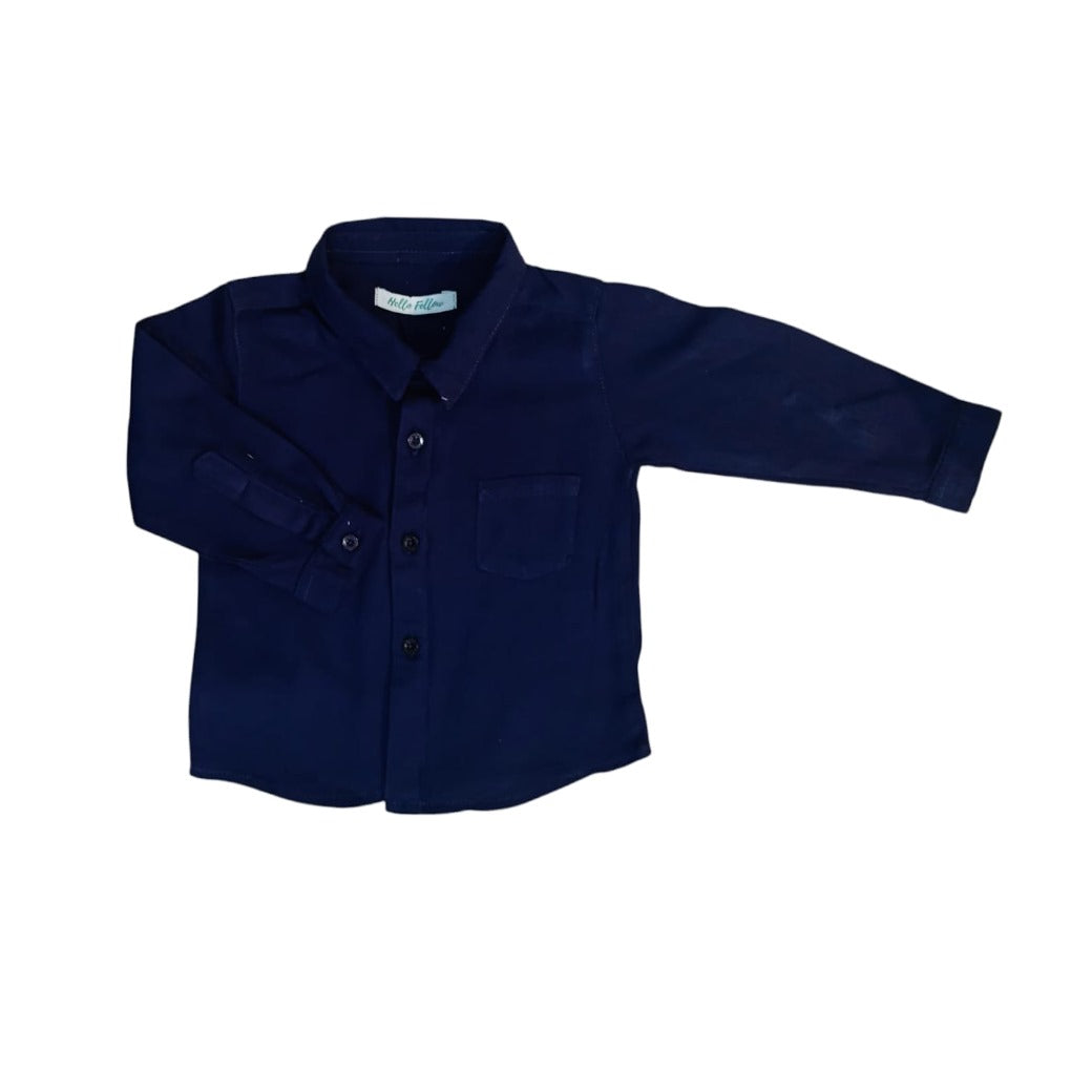 Dark Blue Long Sleeve Shirt