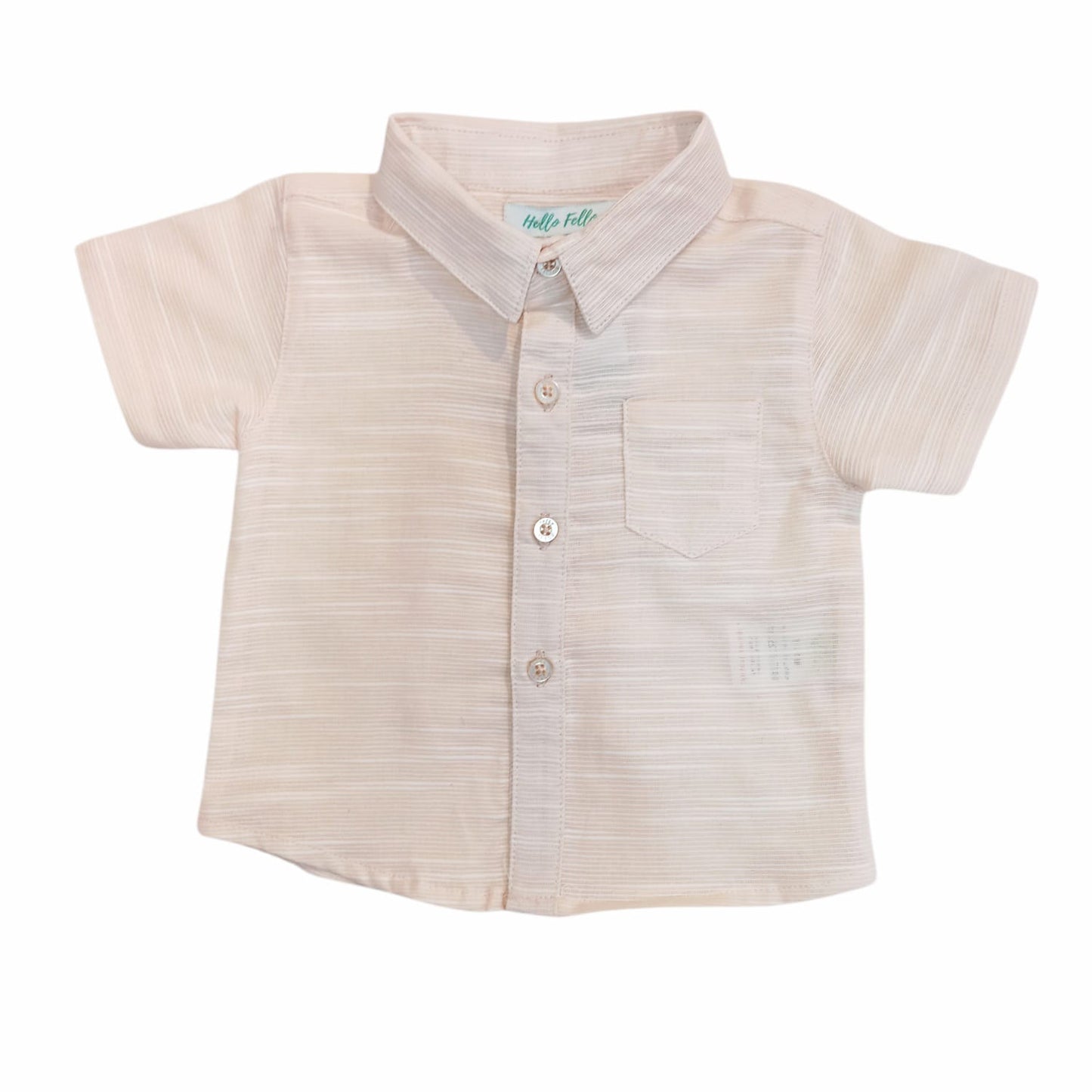 Boy's Collar Shirt - Light Orange