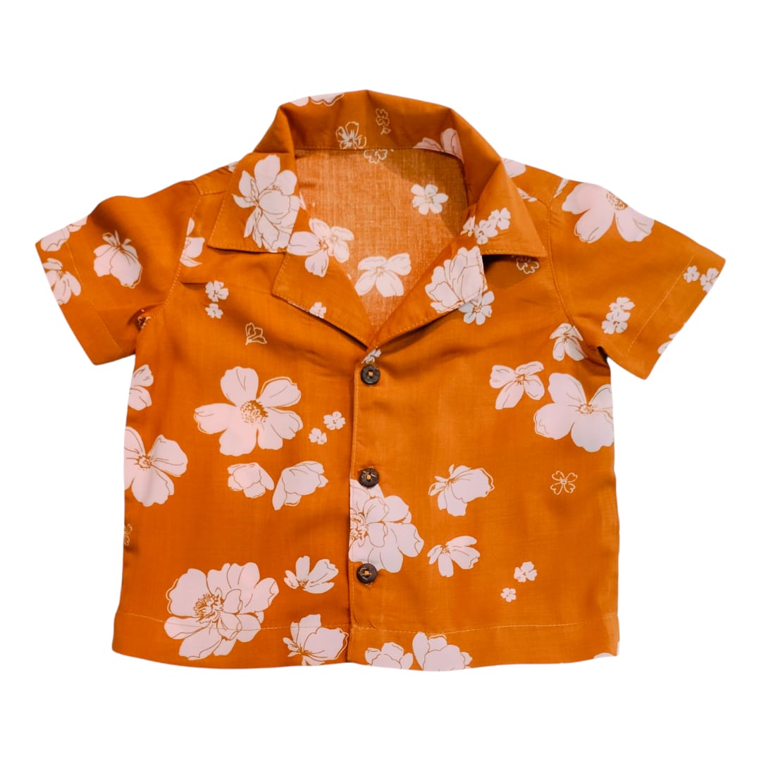 Boy's Shirt - Yellow Printed