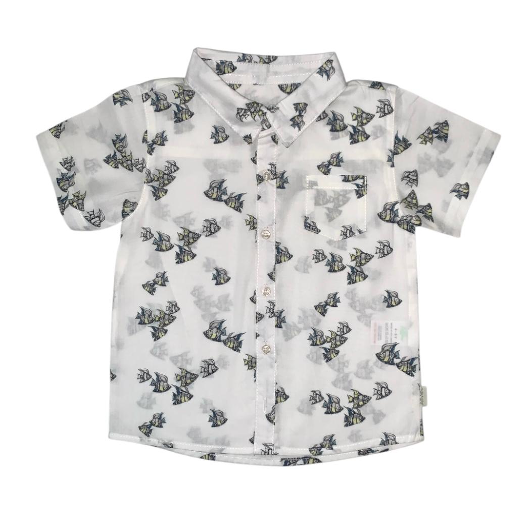 Boy's Fish Print Shirt