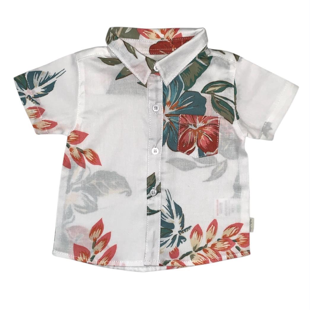 Boy's Tropical Floral Shirt