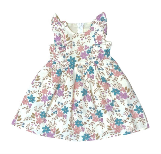 Colorful Flower Print Dress