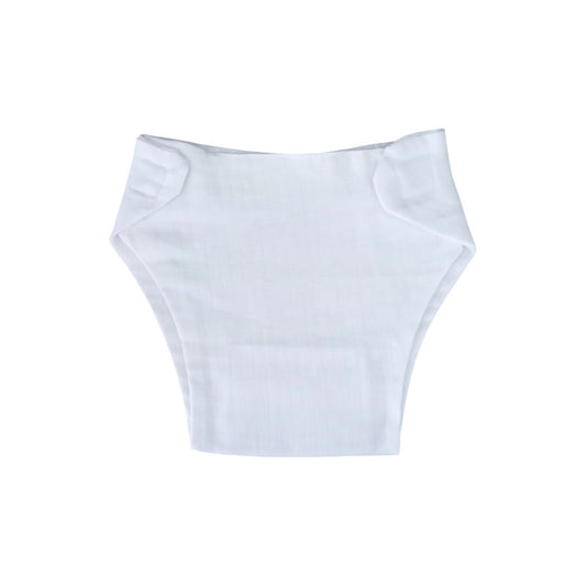 Baby Nappy Panty - White