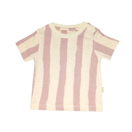 Cream & Rose Stripe T Shirt