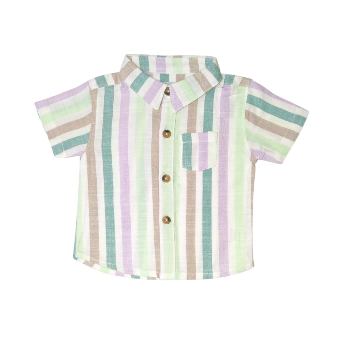 Boy's Multicolor Stripe Shirt