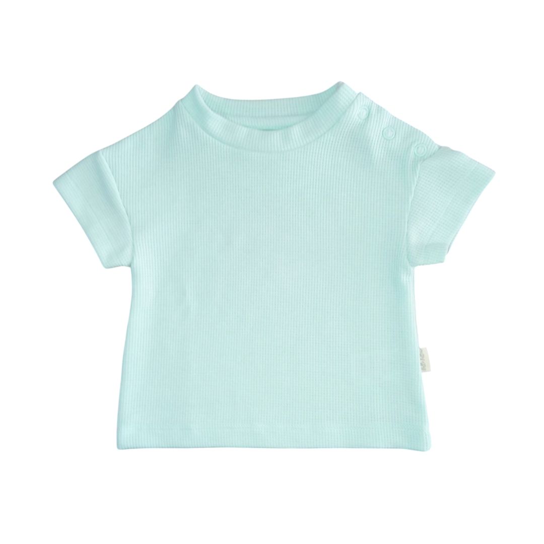 Drop Shoulder T Shirt - Mint Green