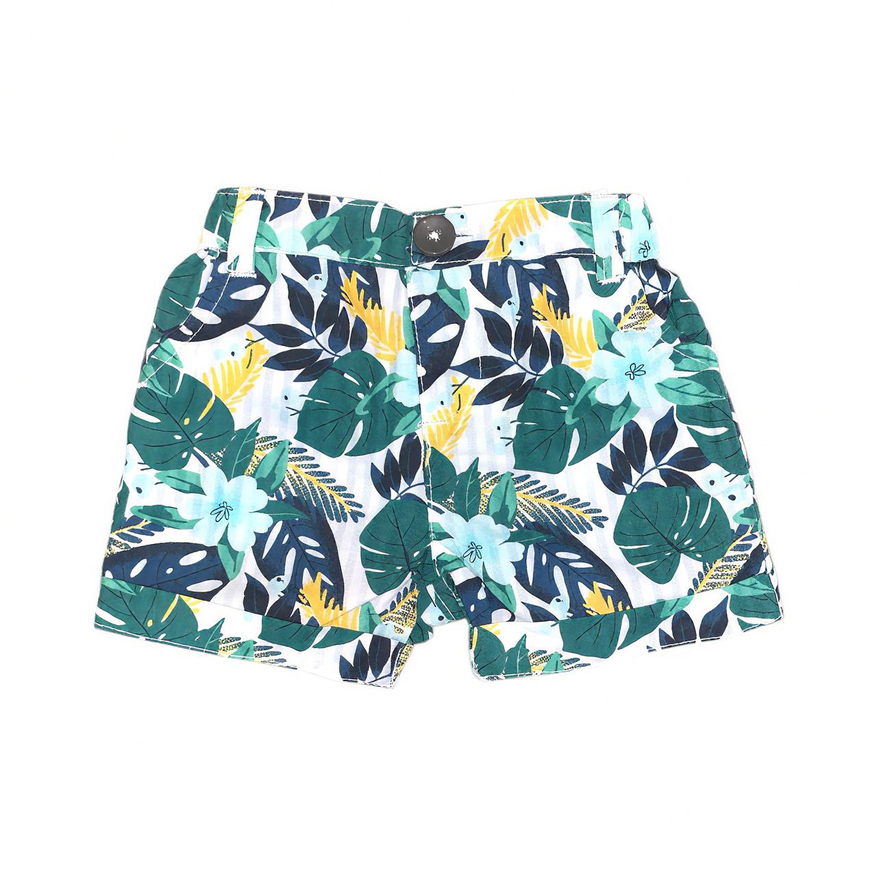 Boy's Leaf Print Short