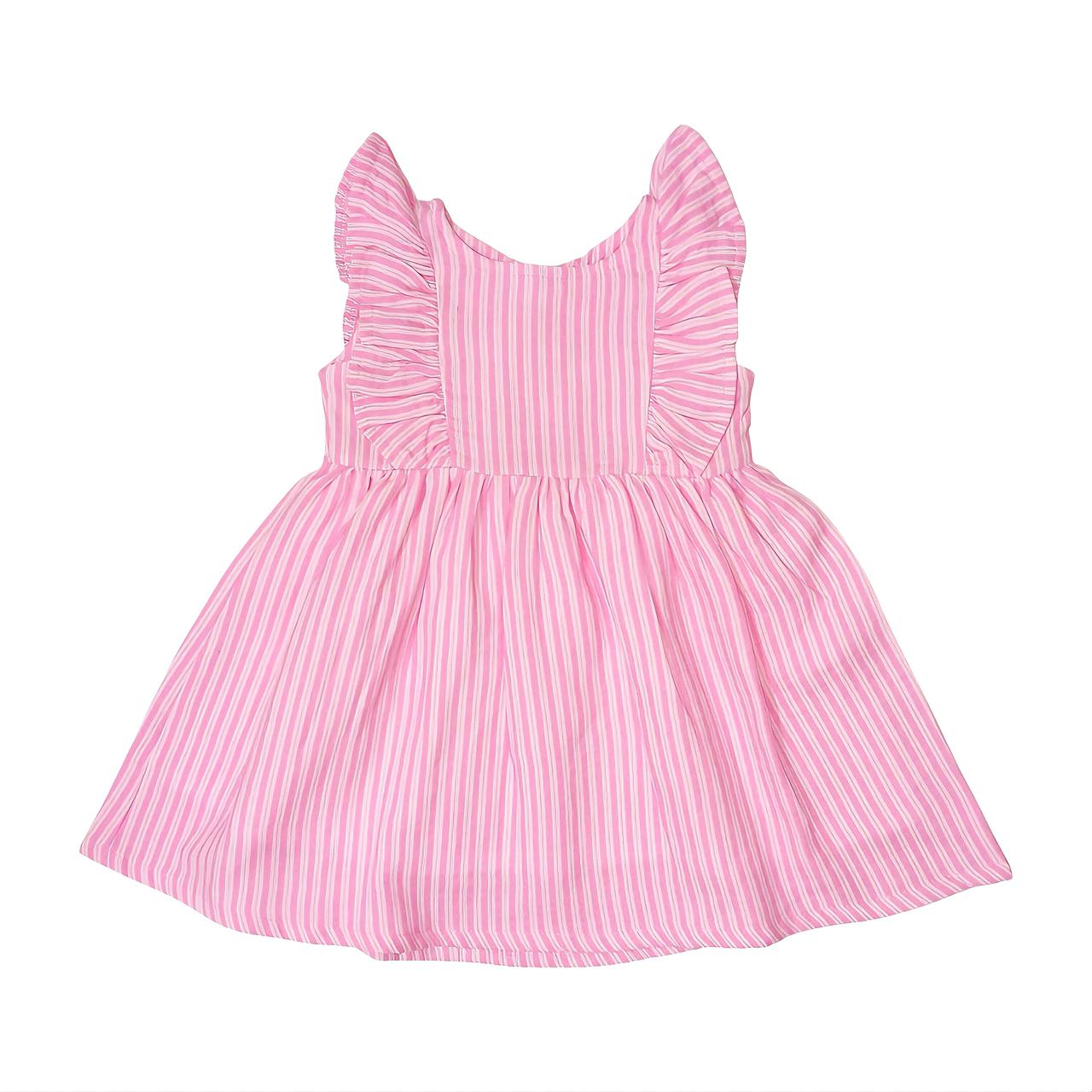 Sleeveless Dress - Pink Stripe