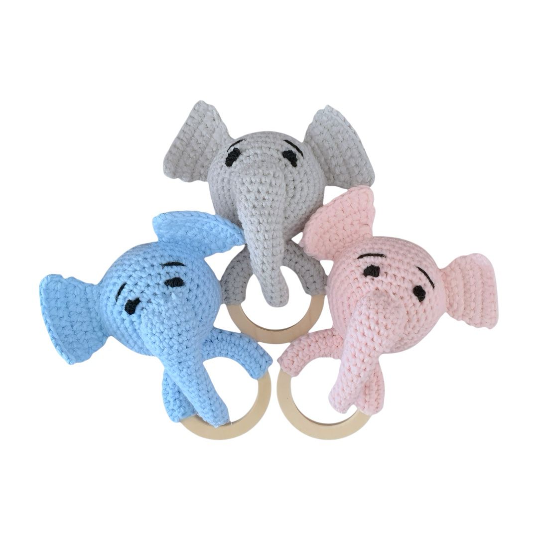 Crochet Elephant Rattle
