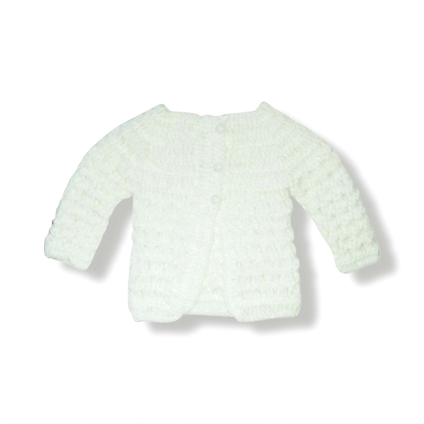 Handmade Wool Jersey - White