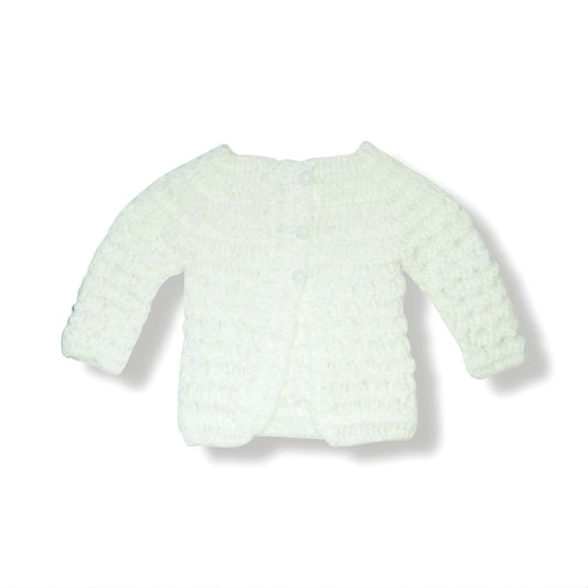 Handmade Wool Jersey - White
