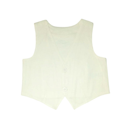Boy's Waist Coat - White