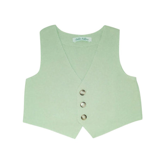 Boy's Waist Coat - Sage Green