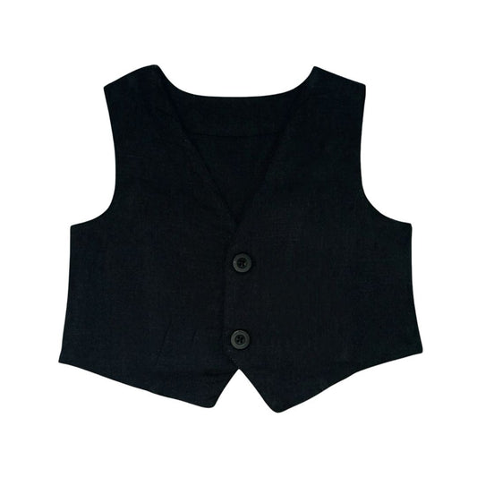 Boy's Waist Coat - Black