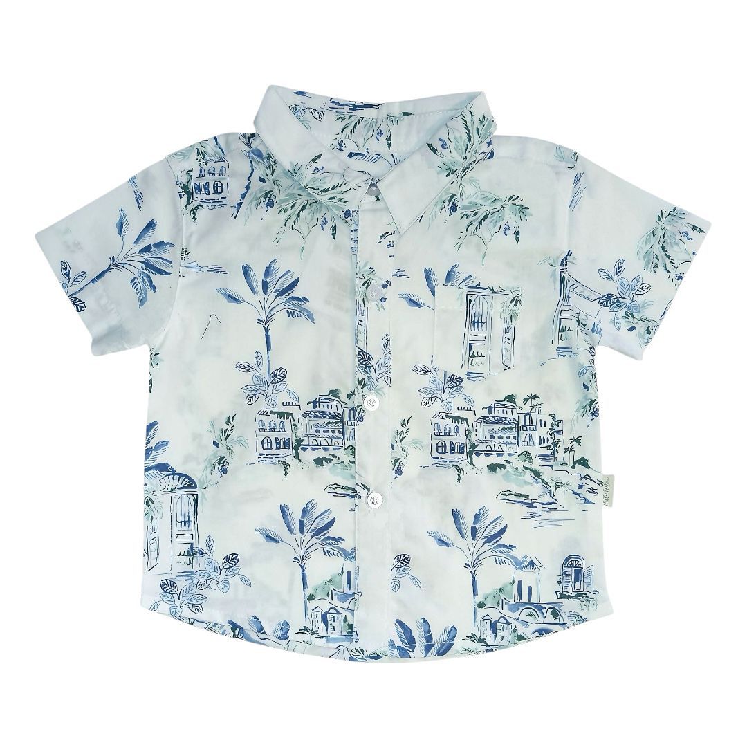 Beach Themed Boy's Shirt