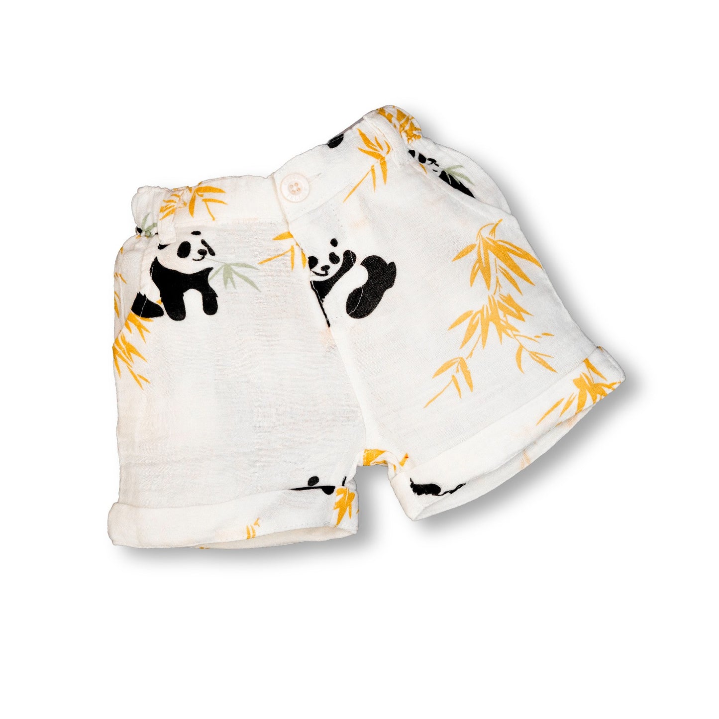 Panda Printed Cotton Short