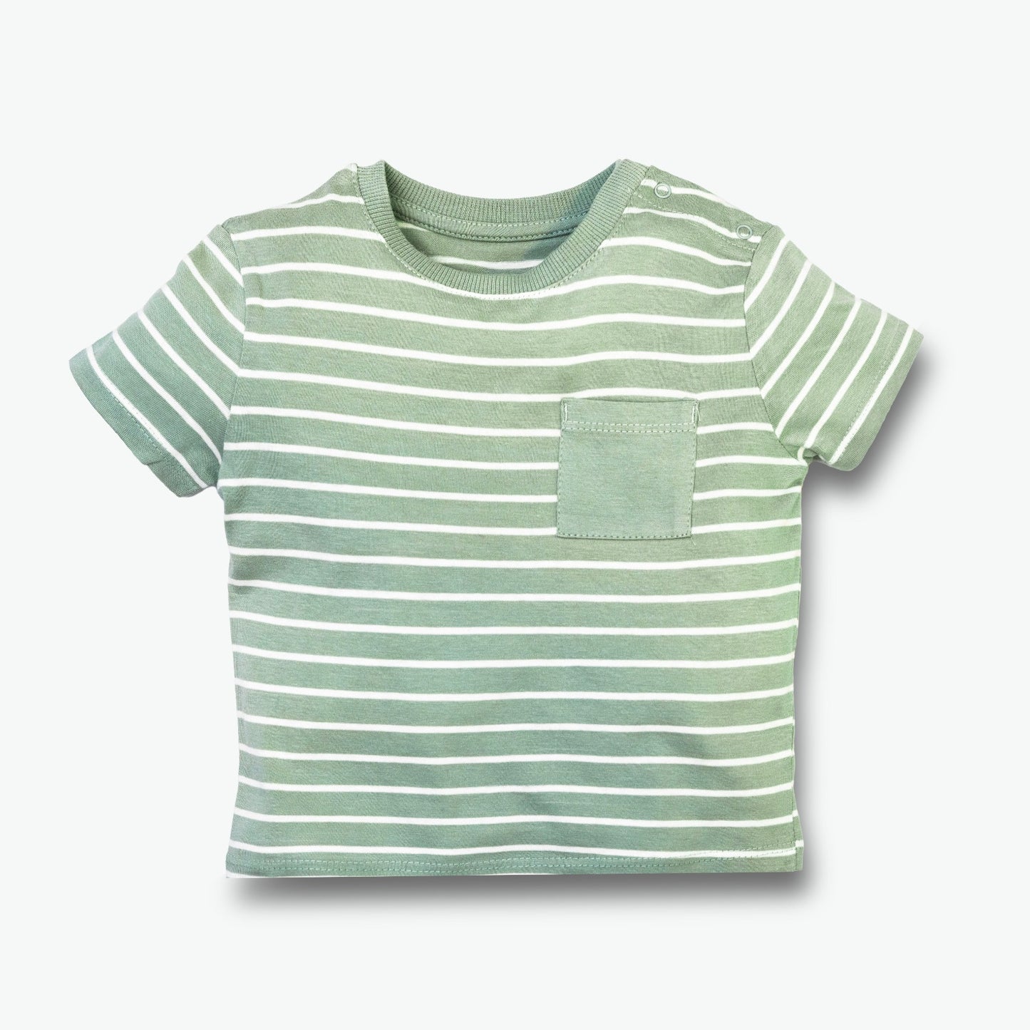 Green & White Strips T shirt