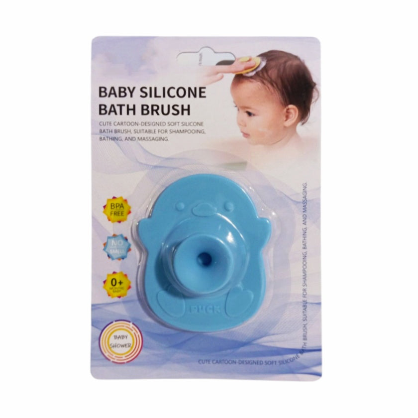 Baby Silicone Bath Brush - Blue