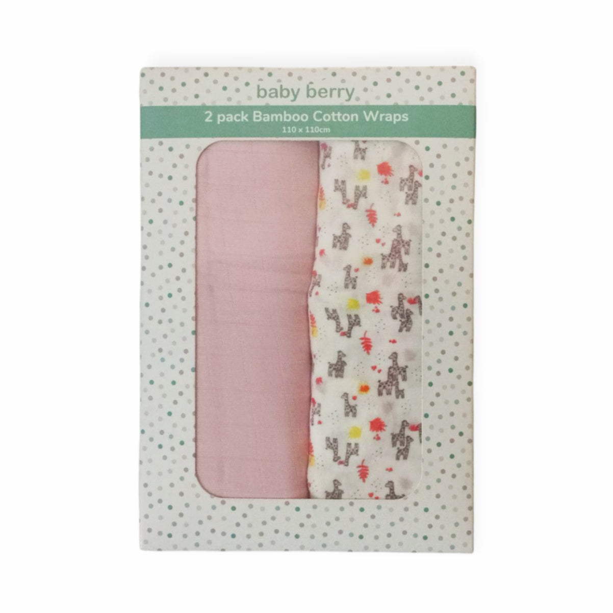 2 Pack Bamboo Cotton Wraps
