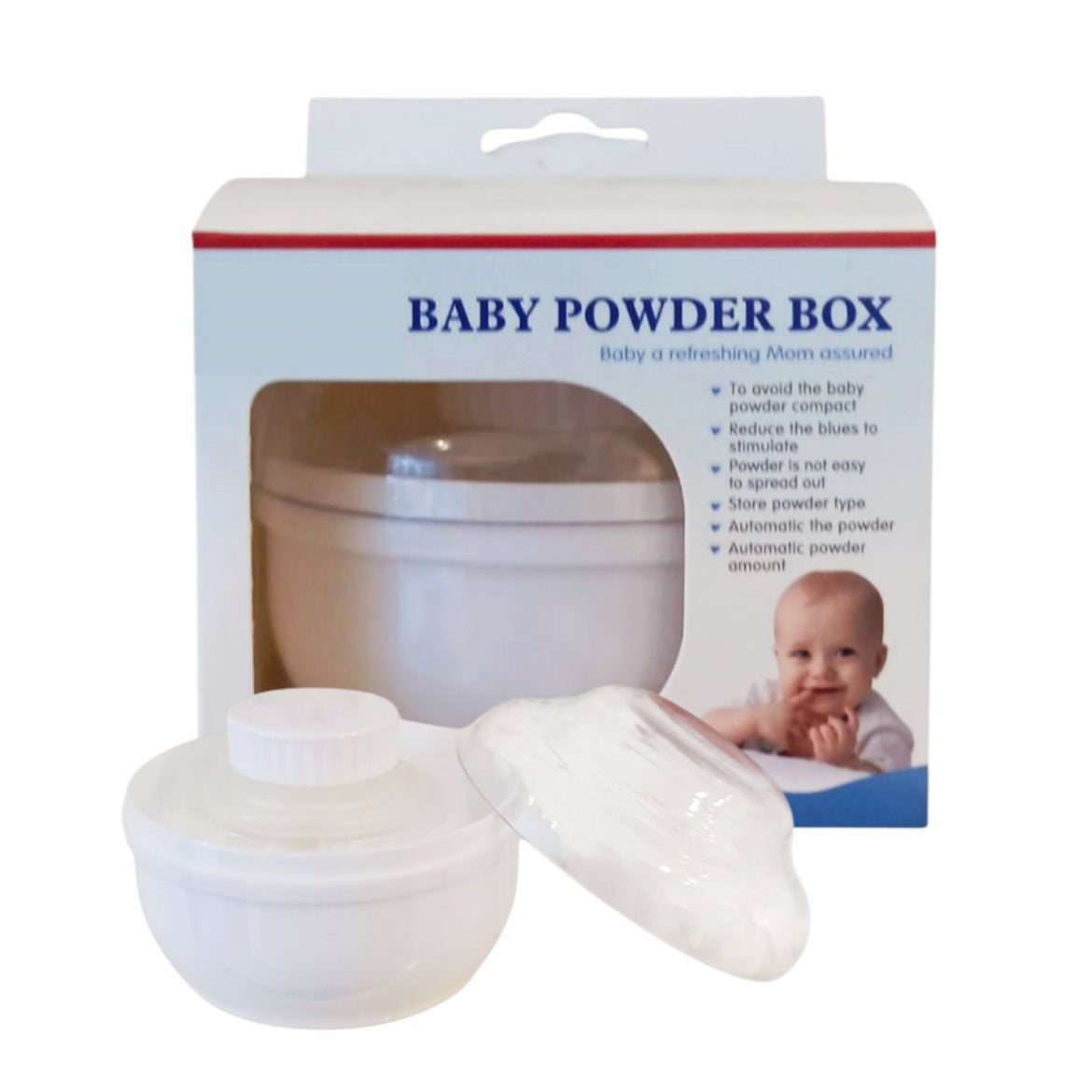 Baby Powder Box - White