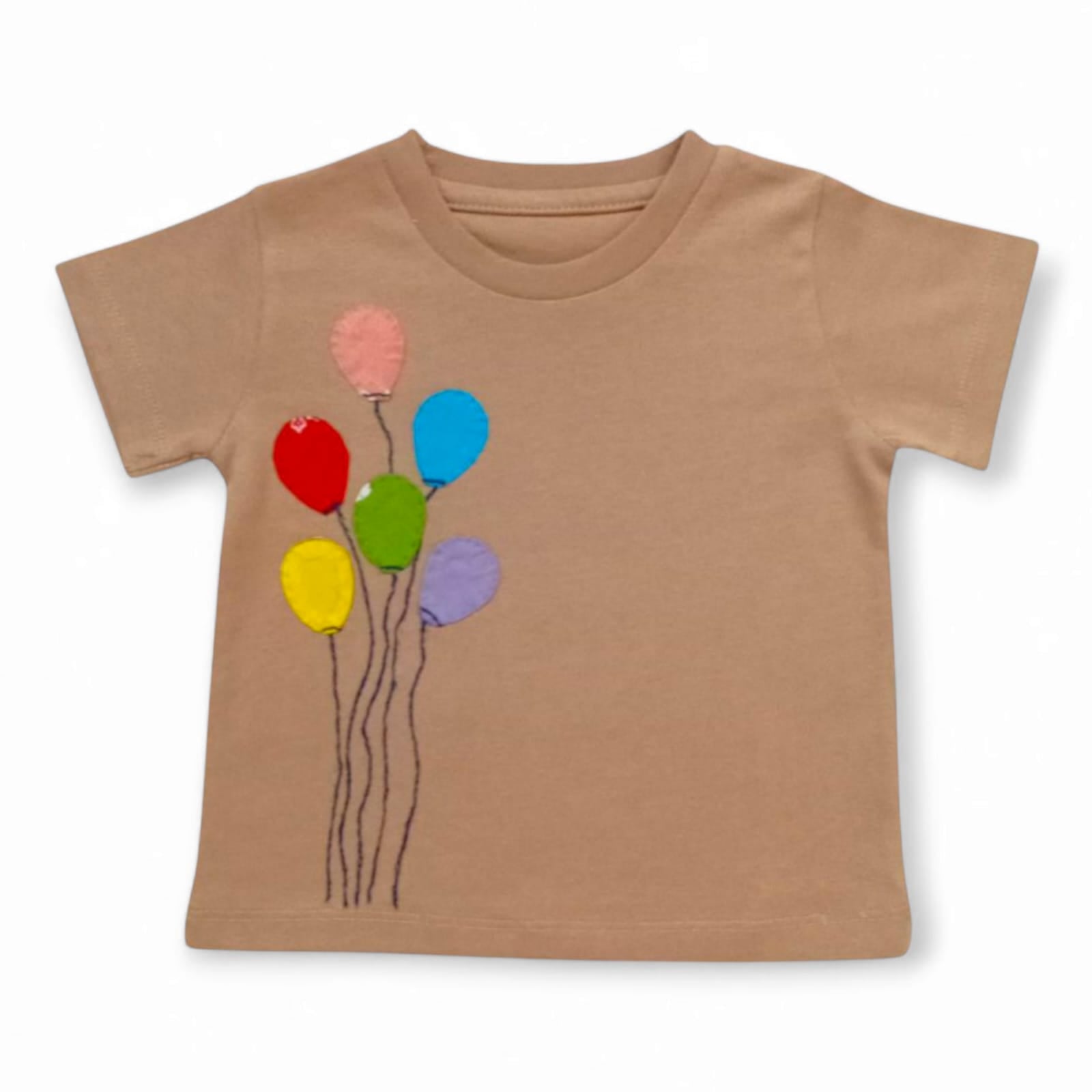 Brown T-Shirt - Balloons