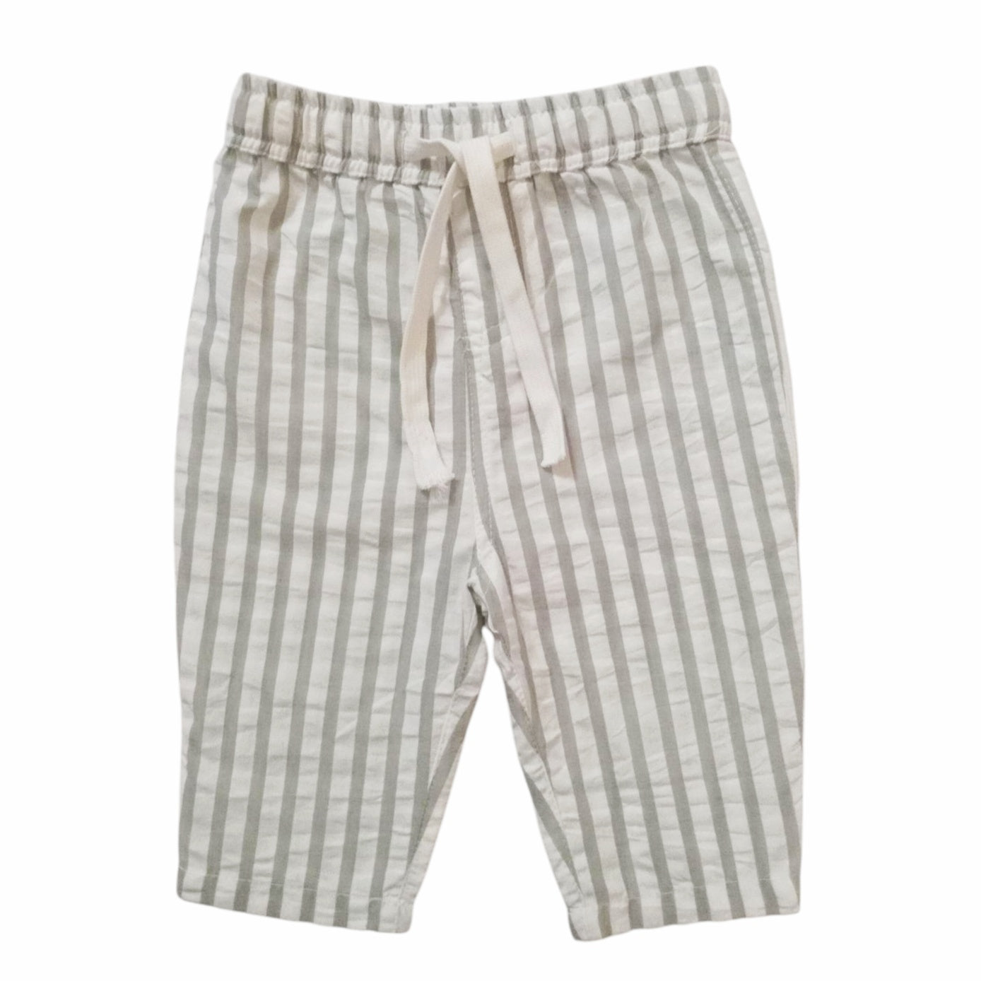 Pull-On Pant - Olive Green Striped