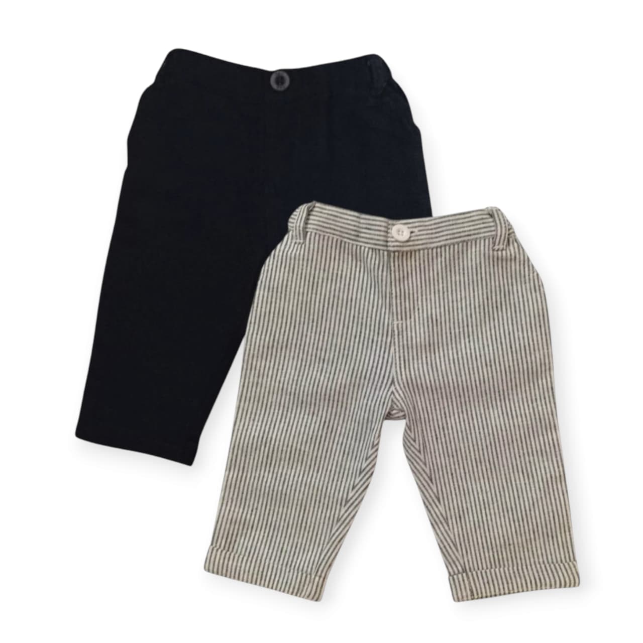 Pant Set - Black & Striped