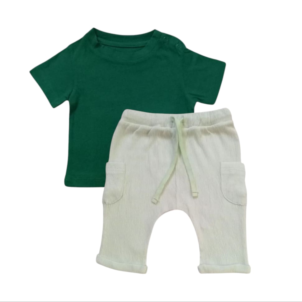 Green T-Shirt With Light Green Pant