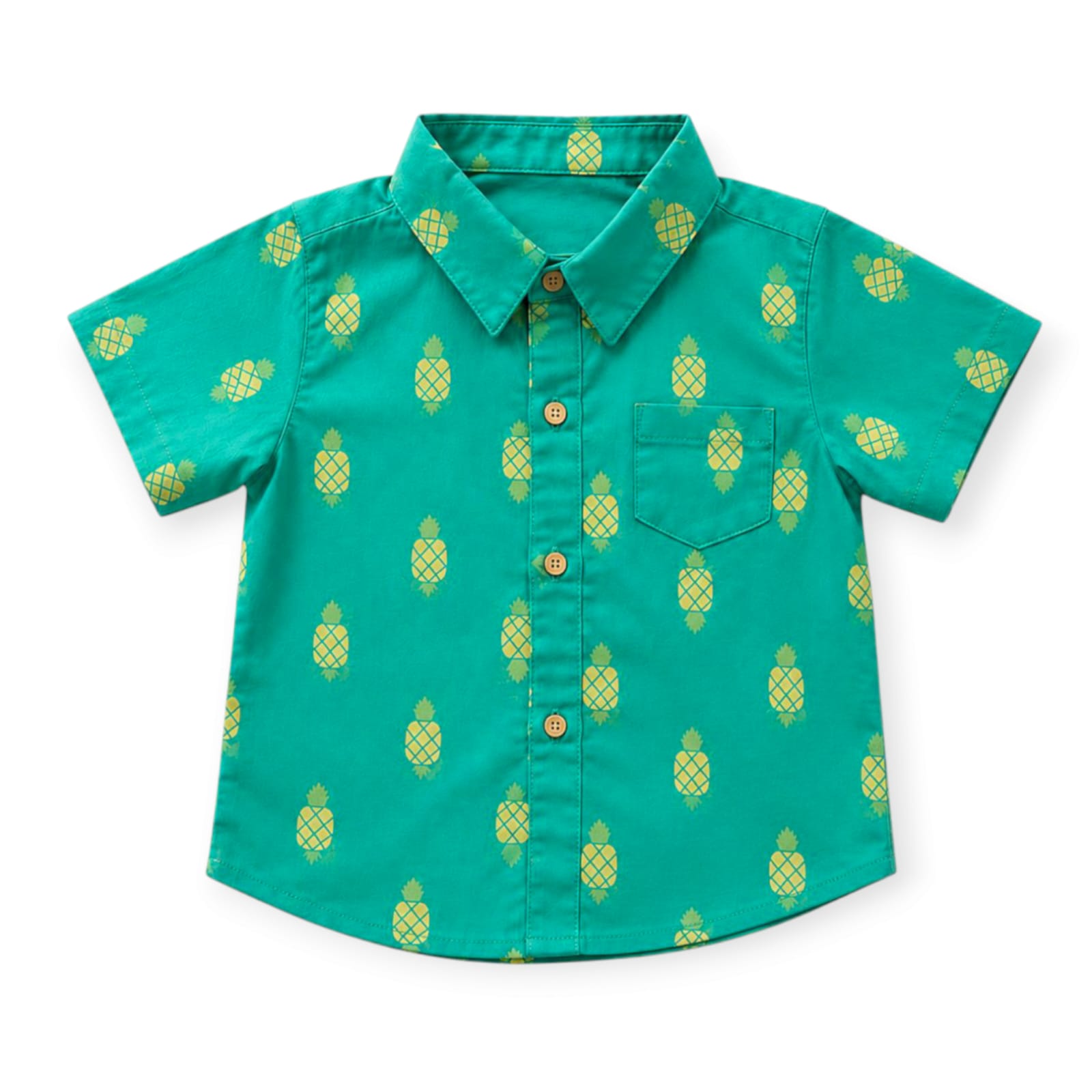 Pineapple Printed Shirt - Green
