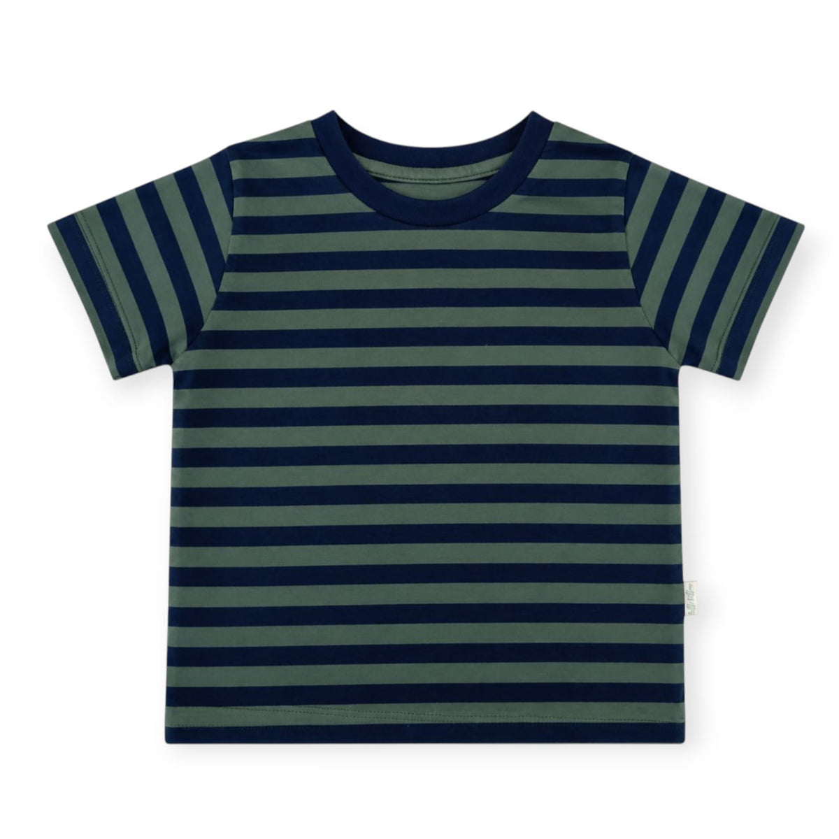 Stripe T-Shirt - Dark Blue & Green